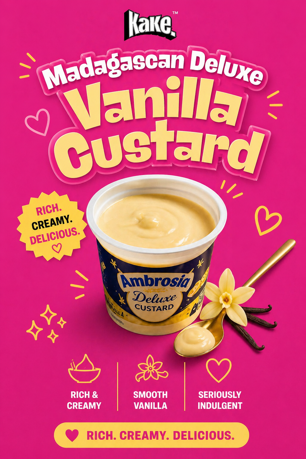 Madagascan Vanilla Deluxe Custard Pot