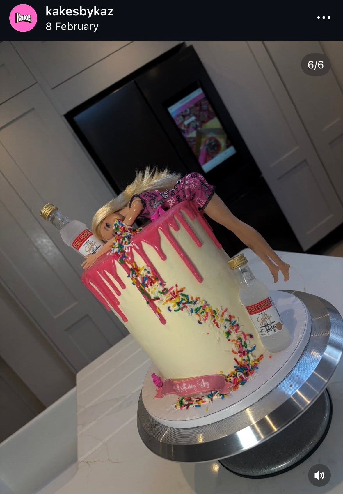 Drunk Barbie Cake