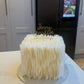 Classy White Abstract Custom Cake (9inch)