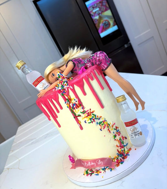 Drunk Barbie Cake