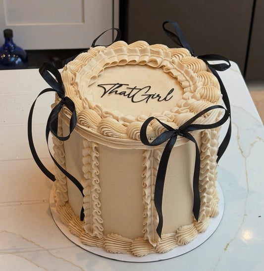 Custom Vintage Bow Cake (9inch)