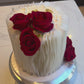 Classy White Abstract Custom Cake (9inch)